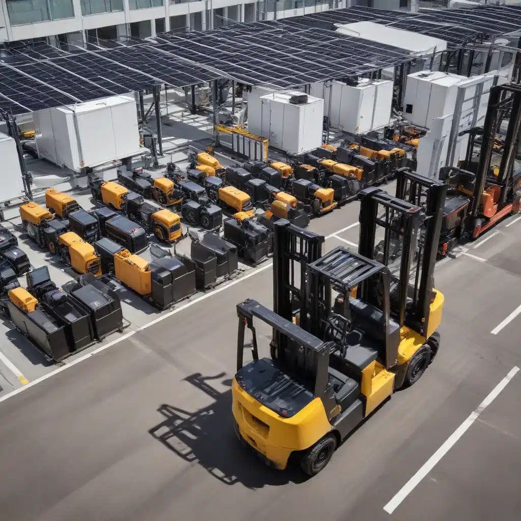 Forklift Fleet Charging Infrastructure: Integrating Renewable Energy Sources and Smart Grid Technologies